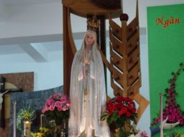 Tỉnh Dòng Nữ Tỳ Thánh Thể Nghinh Đón Mẹ Fatima Thánh Du