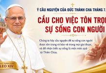 Ý Cầu Nguyện của Đức Thánh Cha Tháng 7/2026