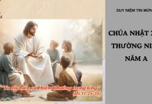 Suy Niệm Chúa Nhật XIV Thường Niên Năm A